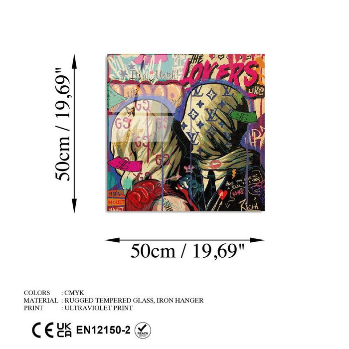 Wallity UV-838 Multicolor 50 x 50 cm Wallity UV-838 Multicolor 50 x 50 cm